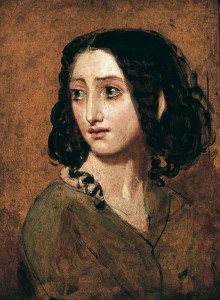 Portrait of Mlle Rachel by William Etty