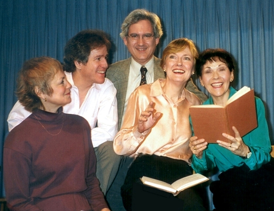 Anne Fielding with the cast of The Poetry of Eli Siegel.
